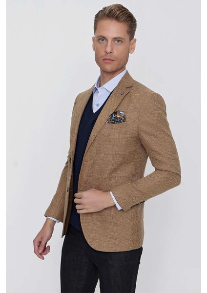 C 628 Slim Fit Safran Spor Ceket fırsatları