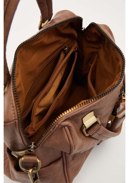 Camel Taş Kuşak Aksesuarlı El Çantası modelleri