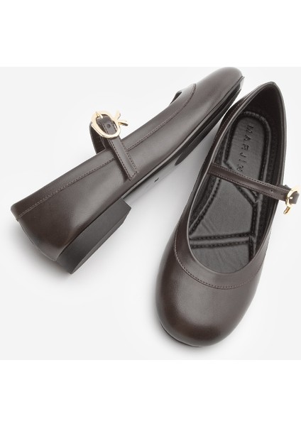 Kadın Tokalı Babet Meladi Kahve