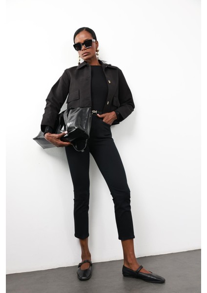 Siyah Gabardin Ceket 0163 modelleri