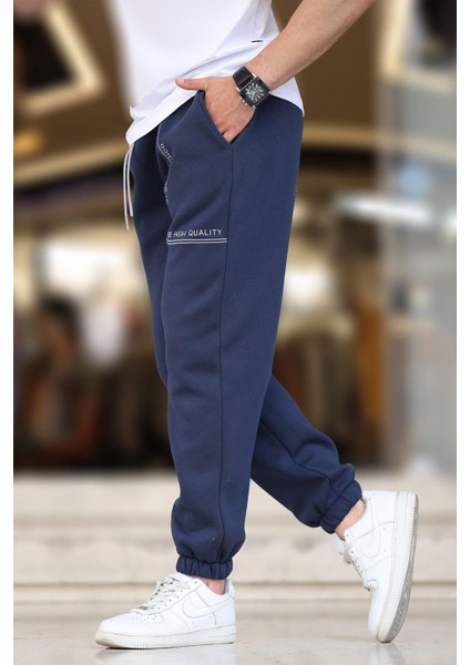 Lacivert Erkek Paçası Lastikli Baskılı Eşofman Altı 6549 fiyatları