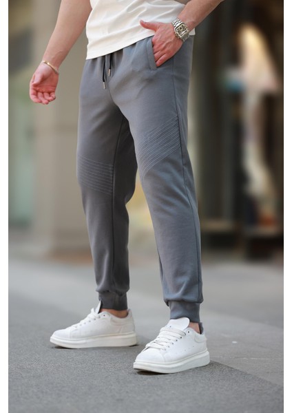 Füme Manşetli Erkek Eşofman Altı E6570