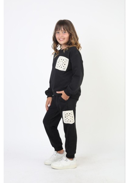 Kız Payetli Triko Cep Detaylı Takım fiyatları