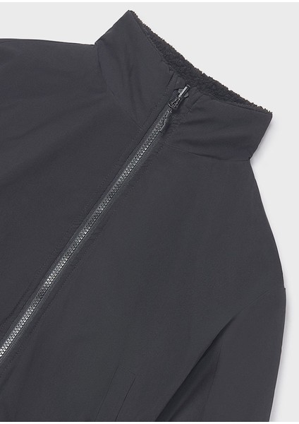 Siyah Kız Çocuk Çift Taraflı Mont 7435 fırsatları