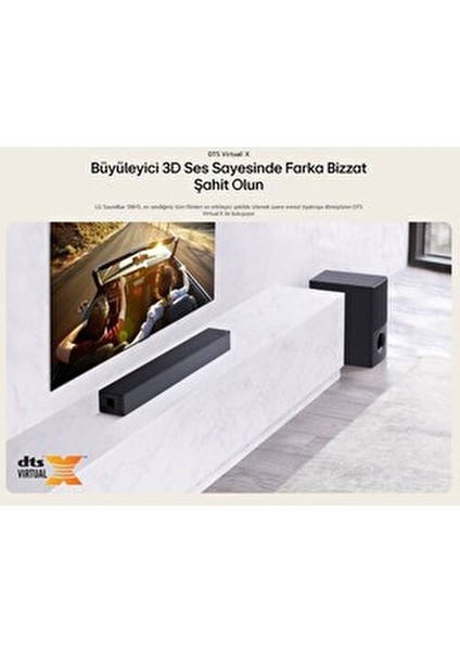 Dts Virtual:x Teknolojisi ve Aı Sound Pro ile Evinizde Sinema Atmosferi 600W+HDMI Kablosu