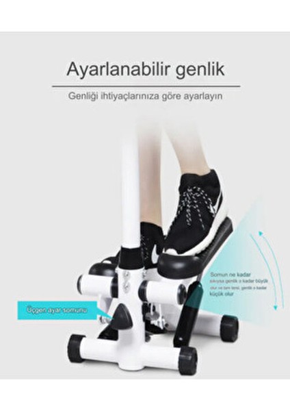 Dikey Eliptik Model Stepper Egzersiz Aleti Adım Bandı Step Hava Direnç Bandı Adım Egzersiz
