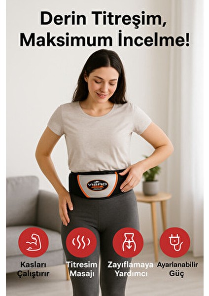 Profesyonel Titreşimli Zayflama Cihazı Çift Motorlu Bel Omuz Kol ve Bacak Masajı Göbek Eritme Kemeri fiyatları