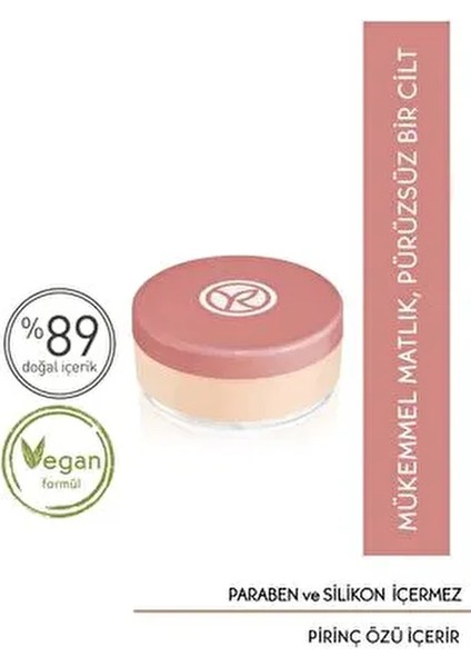 Ciltleri Pürüzsüzleştirici,doğal ve Mat Bitişli,uzun Süre Kalıcı Sabitleyici Toz Pudra