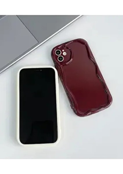 Iphone 11 Uyumlu Darbe Önleyici Dalgalı Bordo Antişok Silikon Kılıf fırsatları