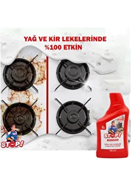 3'lü Yağ Kir ve Kireç Çözücü Zorlu Lekelere Karşı Etkili 3×750 ml fiyatları
