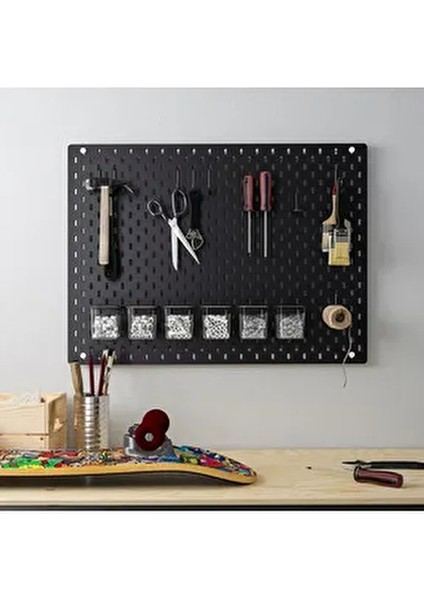 Skadıs Siyah 76X56 cm Çok Amaçlı Pano Pegboard
