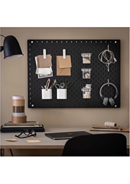 Skadıs Siyah 76X56 cm Çok Amaçlı Pano Pegboard