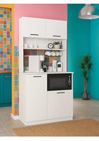 Tuco 2 Çok Amaçlı Mutfak Dolabı & Mikrodalga Fırın Dolabı & Banyo Dolabı 180X90 cm Beyaz fiyatları