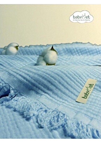 %100 Pamuk 4 Katlı Müslin Bebek Örtüsü 90X130 cm – Yumuşak&doğal,saçaklıörtü fiyatları