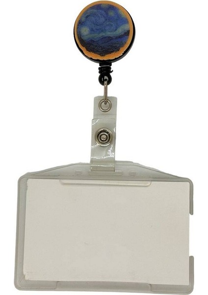 Van Gogh Tablo Temalı Pleksi Baskılı Yoyo Kartlık