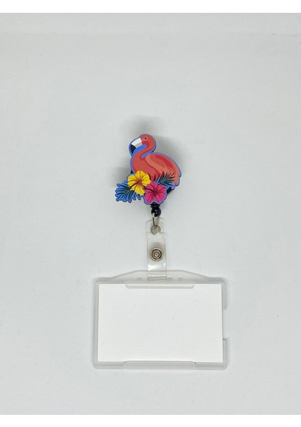 Yoyo Çiçekli Flamingo Temalı Yoyo Kartlık