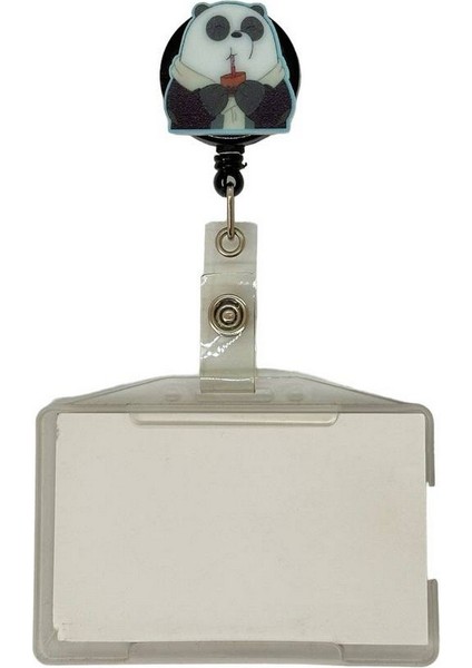 Kafadar Ayılar 3 Panda Temalı Pleksi Baskılı Yoyo Kartlık