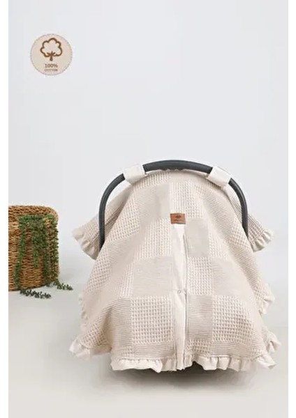 Fırfırlı 2'li Pike Bebek Puset Örtüsü Pamuk Ortopedik Bel Destekli Set fiyatları