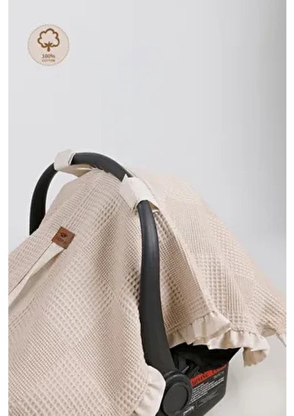 Fırfırlı 2'li Pike Bebek Puset Örtüsü Pamuk Ortopedik Bel Destekli Set fırsatları