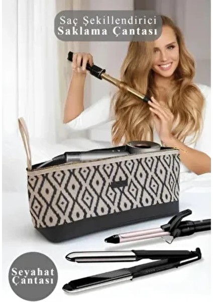 Dyson Airwrap ve Tüm Saç Şekillendiricileri İçin Büyük Boy Seyahat Çantası Polyester Materyal ile Şık Tasarım
