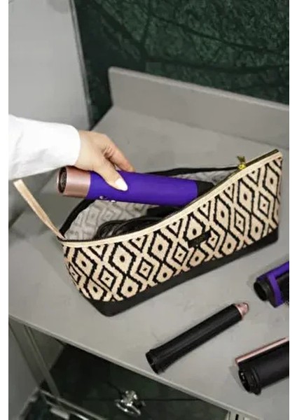 Dyson Airwrap ve Tüm Saç Şekillendiricileri İçin Büyük Boy Seyahat Çantası Polyester Materyal ile Şık Tasarım fiyatları