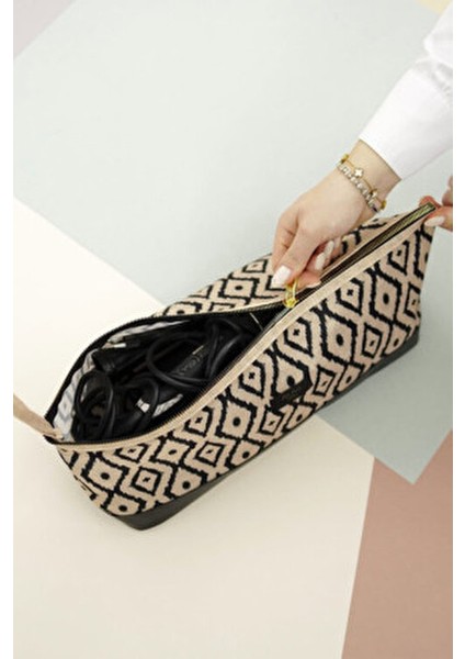 Dyson Airwrap ve Tüm Saç Şekillendiricileri İçin Büyük Boy Seyahat Çantası Polyester Materyal ile Şık Tasarım modelleri