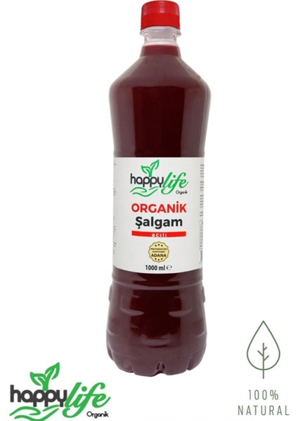 Acılı Organik Şalgam Suyu 1000 Ml. x 6 Adet