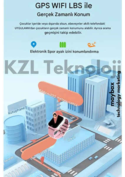 Sim Kartlı Wonlex KT01 Akıllı Çocuk Saati Sesli-Görüntülü Gürüşme Gps Konum Takip Btk Kayıtlı fırsatları