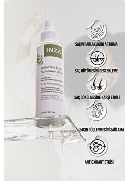 BİBERİYE SUYU 150 ml Saç Dökülmesine Karşı %100 Saf Biberiye Suyu Saç Uzatan Doğal Bakım Tonik fırsatları