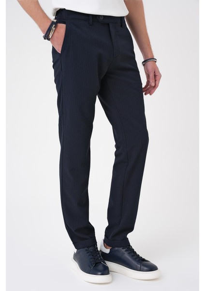 Comfort Fit Gofre Dokulu Beli Lastikli Lacivert Jogger Pantolon P 1177 fırsatları