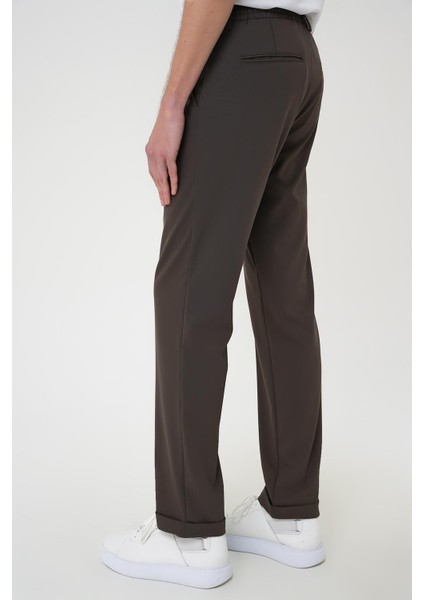 Comfort Fit Beli Lastikli Toprak Jogger Pantolon P 1185 indirimleri