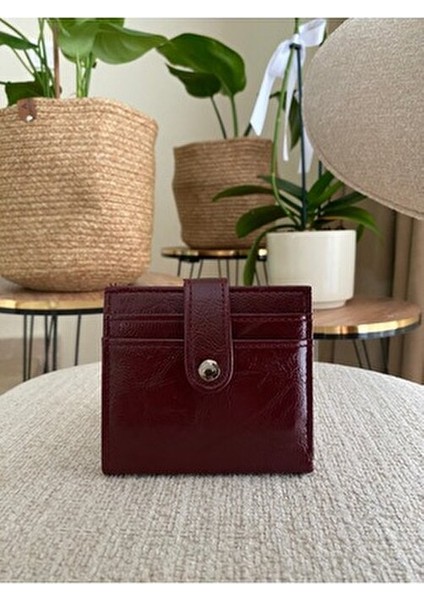 Çıtçıt Kapamalı Parlak Chery Rugan Bordo Cüzdan Kartlık Aksesuar fırsatları