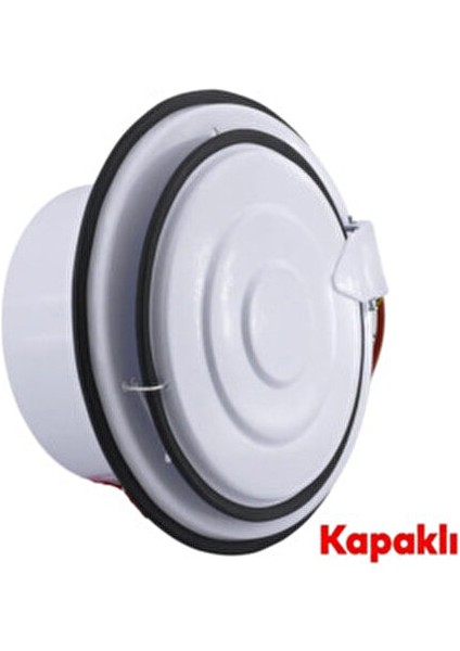 Kapaklı Havalandırma Aspiratörü 450 m3/h Güçlü Motor Beyaz Metal Vantilatör modelleri