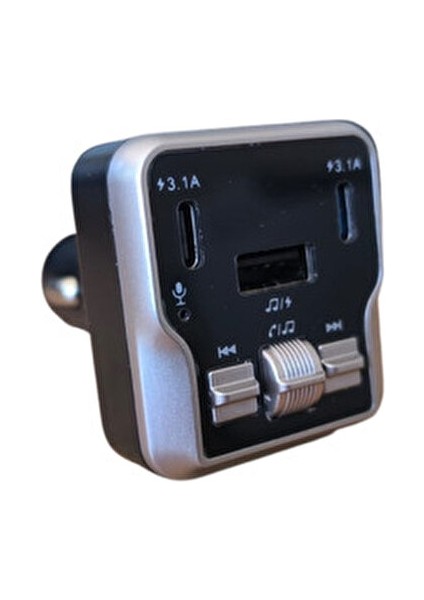 Bluetooth Fm Transmitter Araç Kiti C66 | 30W Hızlı Şarj, Usb/sd/mp3, Tüm Araçlara Uyumlu