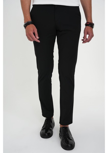 Comfort Fit Esnek Pamuk Spor Siyah Pantolon P 1190 modelleri
