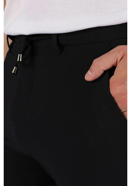 P 1121 Slim Fit Siyah Spor Pantolon indirimleri