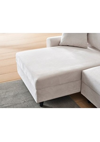 Corner Flavia Köşe Takımı Puflu