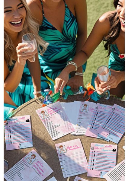 Bekarlığa Veda Partisi 54 Adet Oyun Kart Seti, Bride To Be Geline Eğlenceli Veda fiyatları