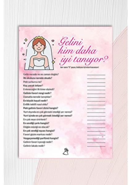 Bekarlığa Veda Partisi 54 Adet Oyun Kart Seti, Bride To Be Geline Eğlenceli Veda indirimleri