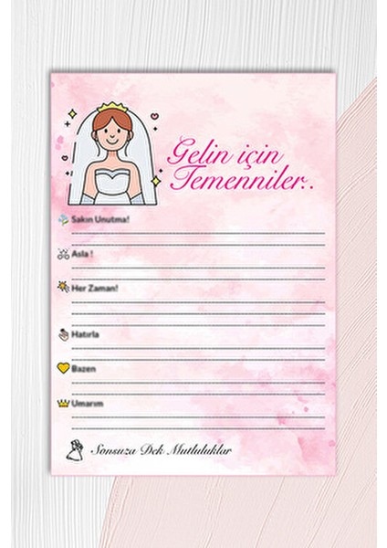 Bekarlığa Veda Partisi 54 Adet Oyun Kart Seti, Bride To Be Geline Eğlenceli Veda