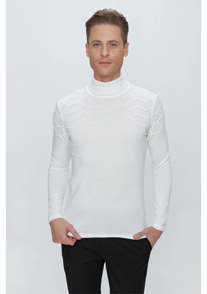 Tr 851 Slim Fit Ekru Klasik Triko modelleri