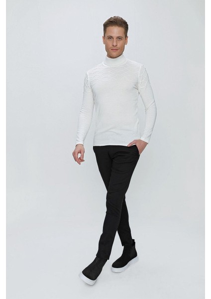 Tr 851 Slim Fit Ekru Klasik Triko fırsatları