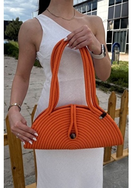 Mia Kadın Hasır Görünümlü Omuz Çantası Doğal Ahşap Boncuk Detaylı Basic Koleksiyon fiyatları