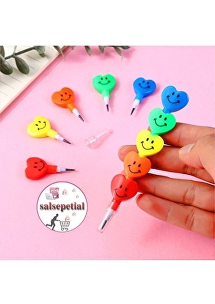 20'li Kalp Emoji Yumurtlayan Kurşun Kalem Hediyelik Oyuncak Doğum Günü Karne Günü Hediyelik 20 Adet modelleri