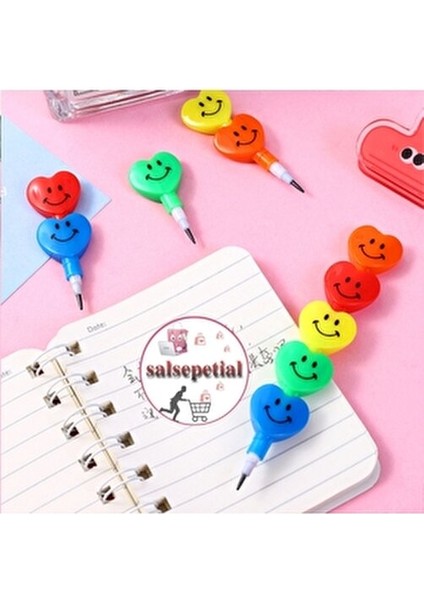 20'li Kalp Emoji Yumurtlayan Kurşun Kalem Hediyelik Oyuncak Doğum Günü Karne Günü Hediyelik 20 Adet indirimleri