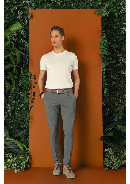 Comfort Fit Gofre Kumaş Pileli Pamuk Casuel Nefti Pantolon P 1148 fiyatları