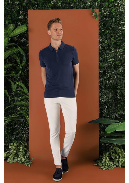 P 1120 Slim Fit Krem Spor Pantolon