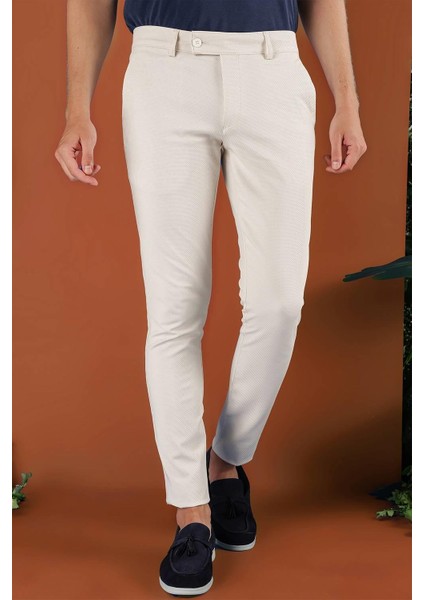 P 1120 Slim Fit Krem Spor Pantolon modelleri