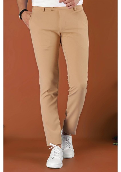 P 1123 Slim Fit Camel Spor Pantolon modelleri