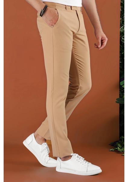 P 1123 Slim Fit Camel Spor Pantolon fırsatları
